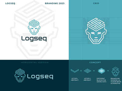 Tech Logo For Sale ai ai logo artificial logo blue brain logo business logo corporate logo digital logo digital note elegant human logo logo maker ls logo minimal logo note logo tech logo technology logo