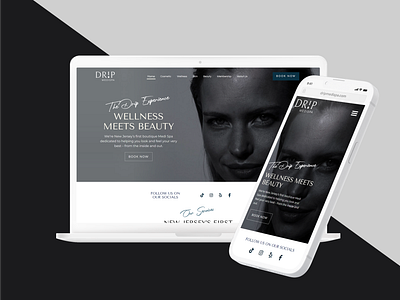 Drip MediSpa | Desktop graphic design medspa website