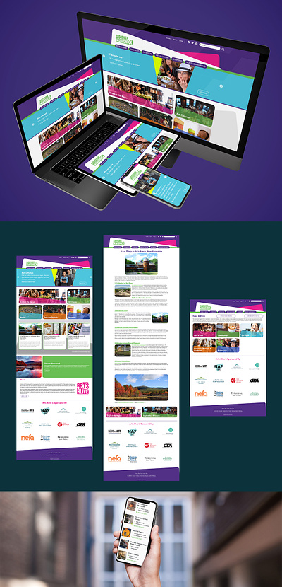 Discover Monadnock Website Redesign design website design