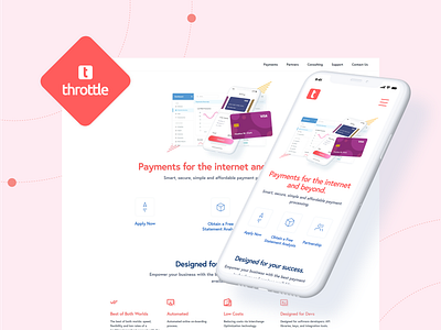 Throttle | Desktop branding design ui website