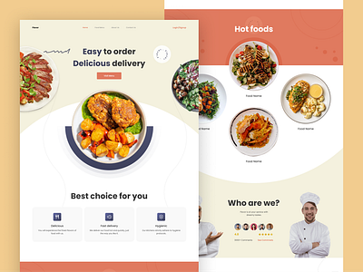 Online Food Ordering Website design graphic design landig page product design ui ui design ui ux ui ux design uiux ux ux design web