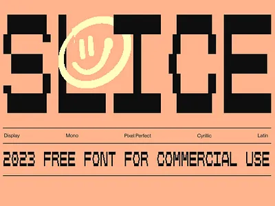 Slice Mono - Free Font ads advertising brand brand identity branding display display font free free font free fonts freebie headline marketing retro social title type typeface vintage y2k
