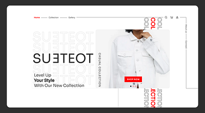 SUETEOT - Sketch Homepage Shop branding clothes e commerce homepage shop sketch homepage sketch web ui ux web web design