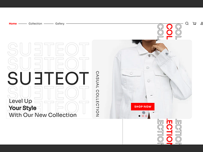 SUETEOT - Sketch Homepage Shop branding clothes e commerce homepage shop sketch homepage sketch web ui ux web web design