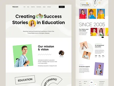 Child Education Website design e learning edtech education educational platform landing page learn learn skills learning web learning website online class online course online courses online education online learning ui web web design webdesign website