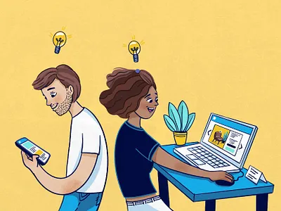 Illustration: Discovery marketing branding design graphic design illustration ui