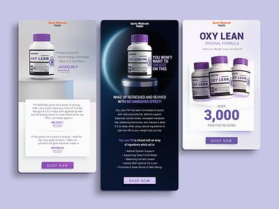 Email Marketing - Oxy Lean 3d branding design email graphic design marketing