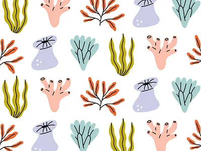 Seaweed Pattern design graphic design illustration pattern