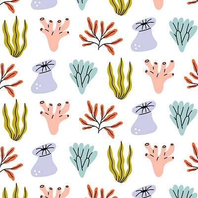 Seaweed Pattern design graphic design illustration pattern