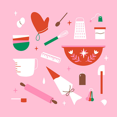 Holiday Baking design graphic design illustration