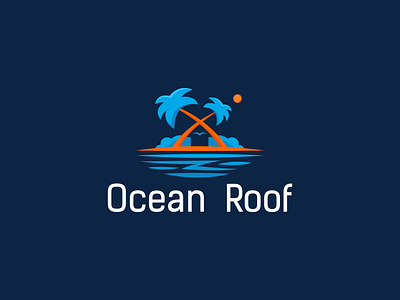 Ocean Roof app logo design brand identity design creative logo design graphic design hotel logo icon design logo design minimal logo design modern logo design travel logo