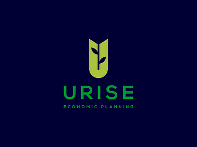 URISE agricultural logo creative logo design graphic design logo logo design minimalist logo design modern logo design plant logo rise logo vector art