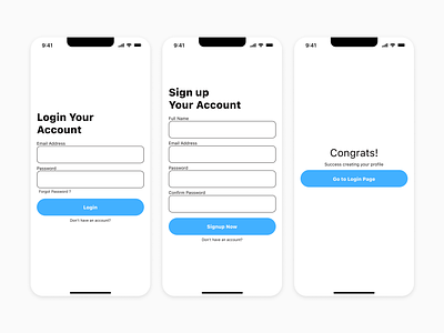 Signup Login Screen - @harshadux android design app app design design interaction design ios design log in log in screen mobile app sign in sign up sign up screen ui