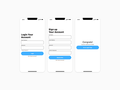 Signup Login Screen - @harshadux android design app app design design interaction design ios design log in log in screen mobile app sign in sign up sign up screen ui