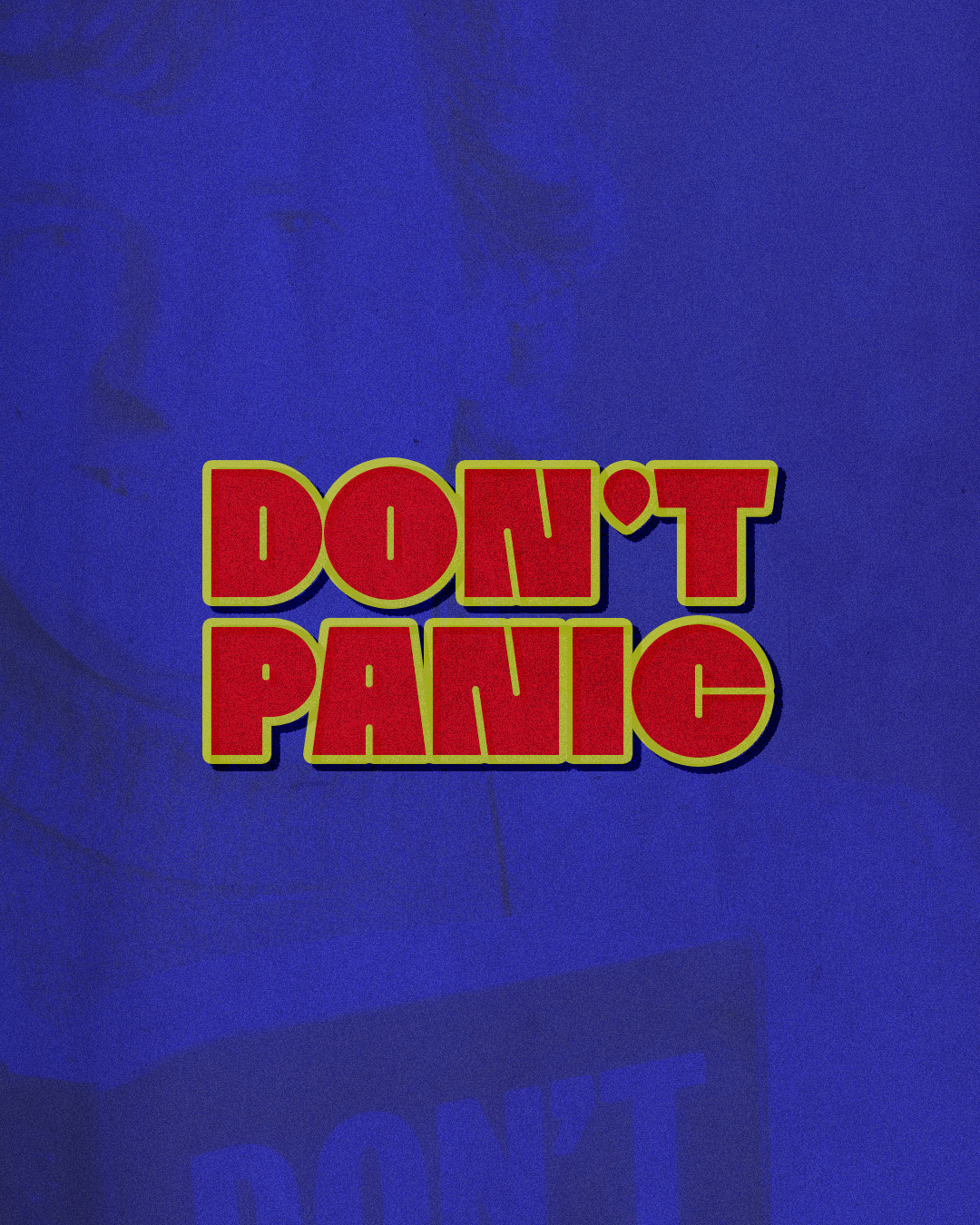 Don't panic! 2d 42 asciugamano composition design dont panic douglas adams font graphic design guida galattica hitchhikers guide illustration manifesto meaningoflife motiongraphic poster stars towel universe vector