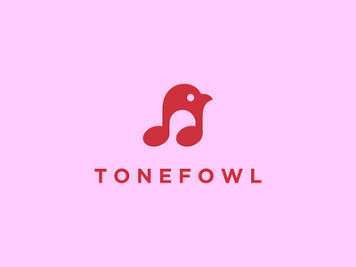 T O N E F O W L app logo brand identity design branding creative graphic design logo design minimal modern music logo design