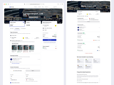 Airport Meet & Greet Booking Service airlines airport application booking branding clean ui creative design inspiration logo luxury meetgreet services travel trip ui ux