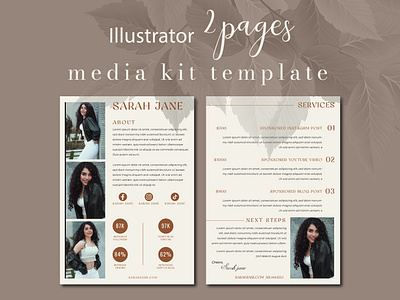 BLOG MEDIA KIT TEMPLATE banner banner kit blog media kit blog press kit blog social media kit media kit press kit social kit social media kit