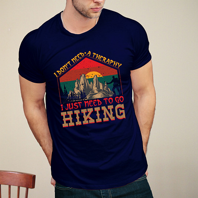 Hiking t shirt branding design graphic design hiking t shirt t shirt design typography typography t shirt design