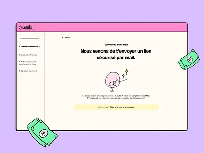 Snowball Desktop Onboarding branding colors desktop screen neobrutalism neubrutalism onboarding product design ui design