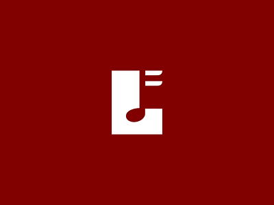music studio L branding design graphic design logo maestral music music note negative space note studio