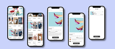 Fashion app design ui ux