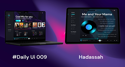 #daily UI - Music player branding ui