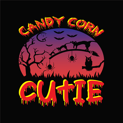 Candy corn cutie 4 halloween tshirt 2023