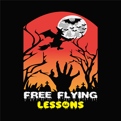 Free flying lessons 8 halloween tshirt 2023