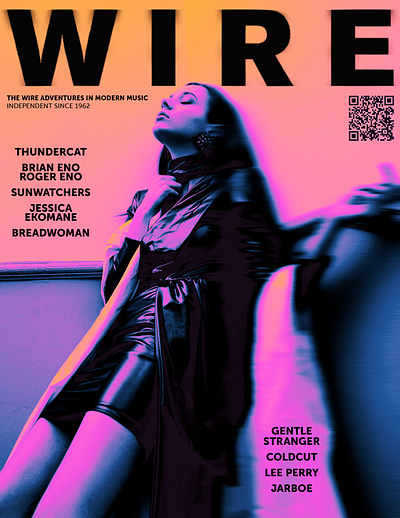 WIRE Magazine cover branding design graphic design typography
