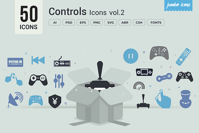 Glyph Controls Vector Icons design graphic design graphics readytouse vector