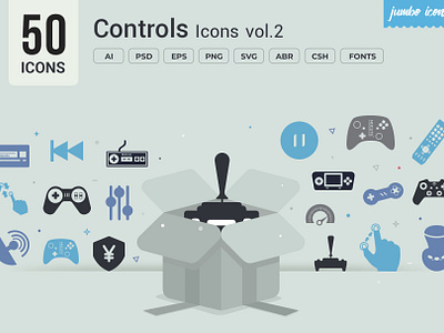 Glyph Controls Vector Icons design graphic design graphics readytouse vector