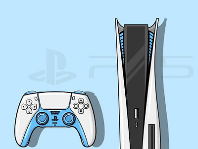 PS5 design illustration