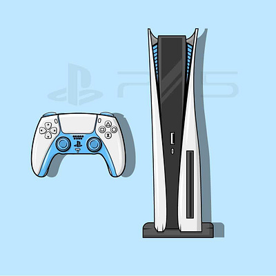PS5 design illustration