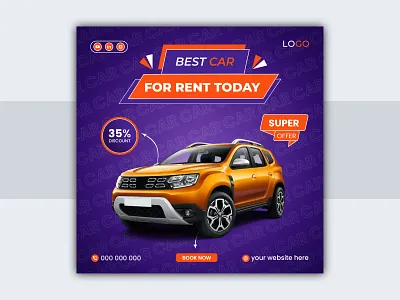 Car social media post design branding car design graphic design social media post
