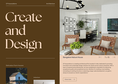 Architectural firm website design branding design figma typography ui web