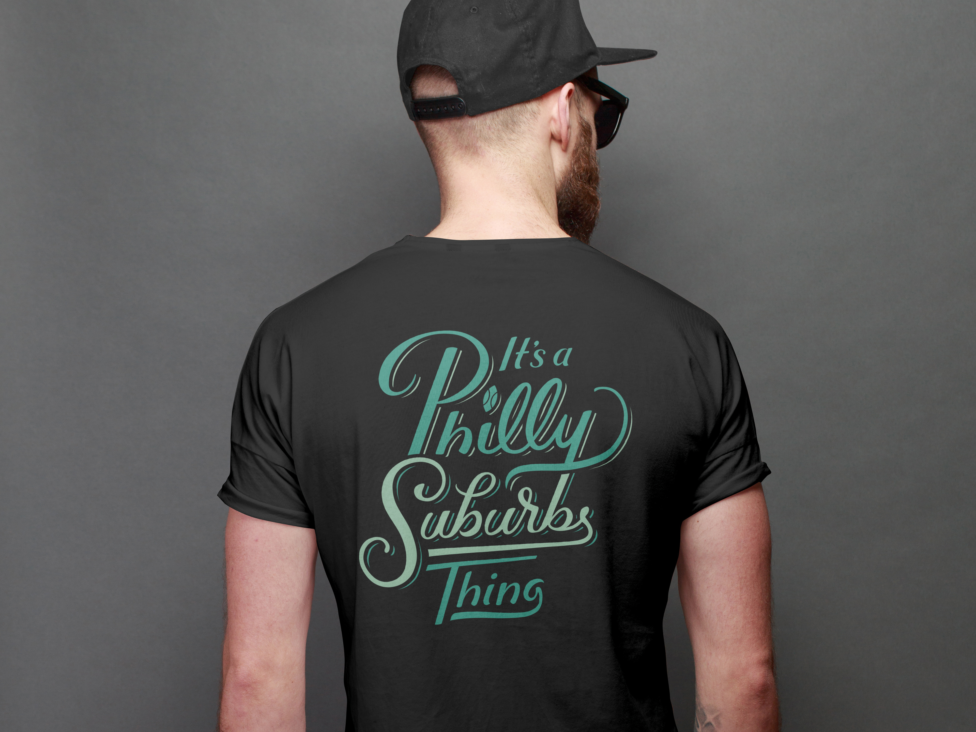 It's a Philly Suburbs Thing 1950s lettering script sign painter typography