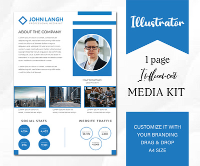 INFLUENCER MEDIA KIT TEMPLATE banner influencer influencer media kit influencer press kit influencer social media kit media kit media kit template poster press kit press kit template social media kit social media kit template