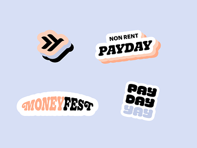 Stickers animated icons brand branding credit card digital stickers finance finance app fintech gif stickers instagram instagram stories lettering social media startup sticker stickers branding typography