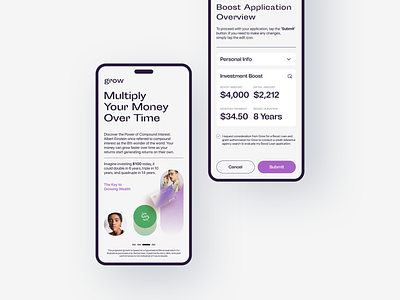 Investment App branding clean design digital finance investment ios minimal mobile modern product tech ui