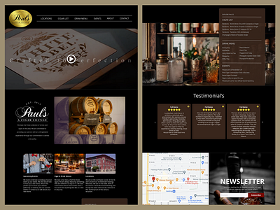 Paul's Cigar Lounge - Elementor Full Design elementor web design web develop wordpress