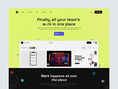 Onelab landing concept contrast figma landing landing page minimalistic web web ui