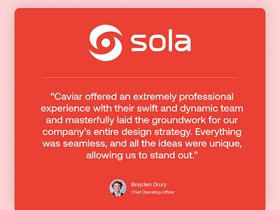 Sola: Quote agency branding caviar creative design design system graphic design illustration logo new popular trending ui ux vector
