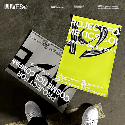 WAVES© [海浪] // poster branding design graphic design packing poster typography vector