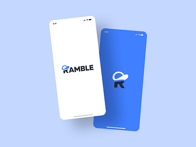 Ramble Mobile App animation branding graphic design logo ui