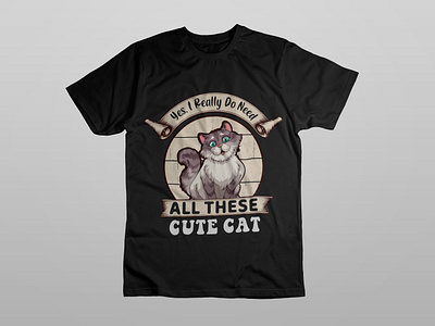 Cat Lover T-Shirt Design cat lover t shirt custome t shirt design pet lover design t shirt t shit design