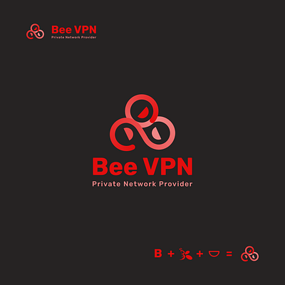 VPN Logo Design Concept bee branding browsing concept design fast icon iconography illustration illustrator letter logo minimal search secure symbol typography ui vector vpn