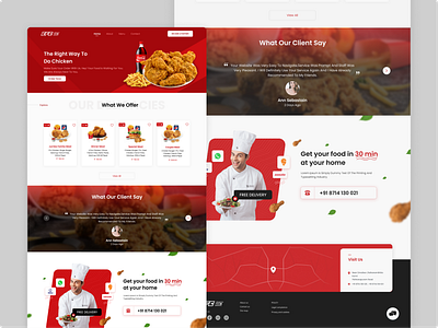 Website Design-Food design ui