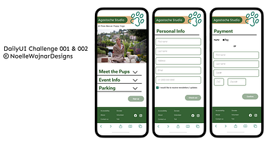 #DailyUI Challenge 001 & 002: Sign-up Form & Payment Screens dailyui design ui ux