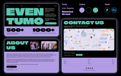 Landing | Event Service branding event events landing ui website